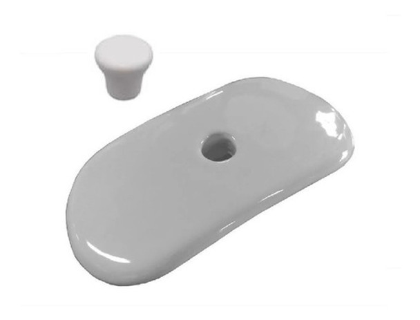 Tapa Deposito Para Mochila Florencia Oval Y Perilla Blanco 0