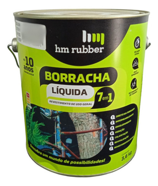 Goma Liquida 7 En 1 Pintura 3,6kg Gris - Héctor Cardelino 0