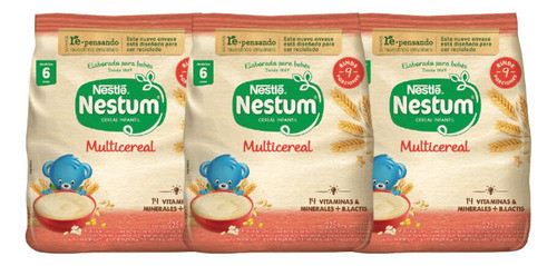 Combo X3 Nestum Multicereal Trigo 225gr 0
