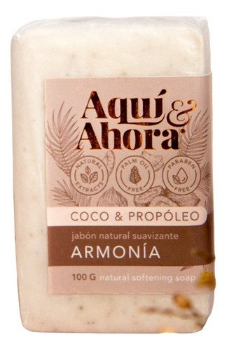 Jabón Barra Coco Propóleo Armonía Monte Kurama 0