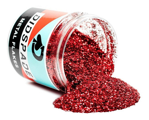 Metal Flake Pack +1 L. Barniz Cataliz. Efecto 3 D Rojo Gde. 0