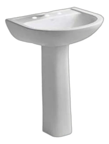 Columna + Lavatorio Andina Ferrum Blanco.Gt Distribuidora 0