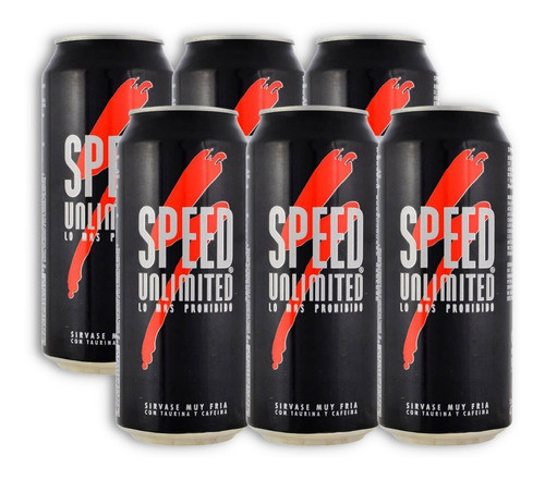 Speed Unlimited Energizante En Lata Pack X6u 473ml 0