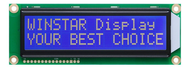 Wh1602l Display Lcd 16x2 Caracteres Bkl Blanco X5u 0