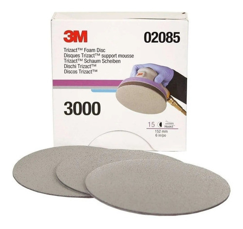 Disco Lija Trizact 3m Hookit P3000 Pn02085 X Uni 0