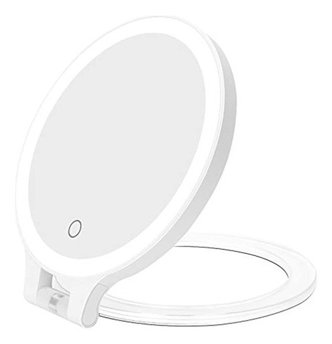 Deweisn Espejo De Aumento 10x/1x, Espejo De Mesa De Doble Ca 0