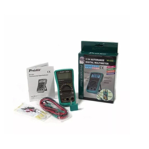 Tester Multimetro Digital Proskit Capacimetro Mt1232 R 0