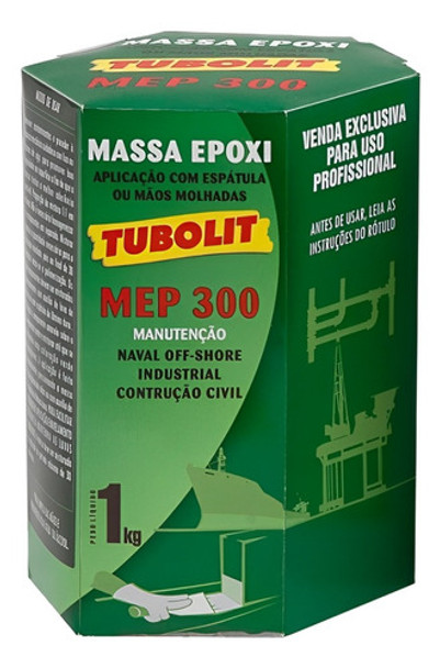 Massa Epoxi Tubolit Mep 300 - 1kg 0