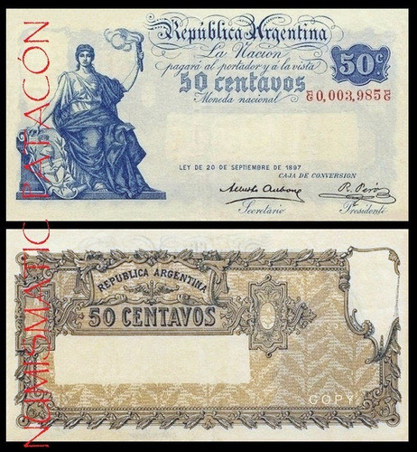 Billete 50 Centavos Caja Conversión Macro 1899 - Copia 231 0