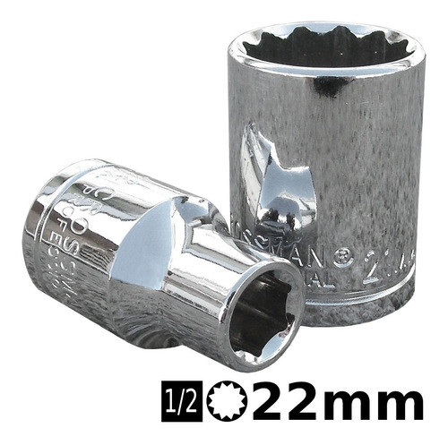 Bocallave Estriada 1/2 22mm Crossmaster 0