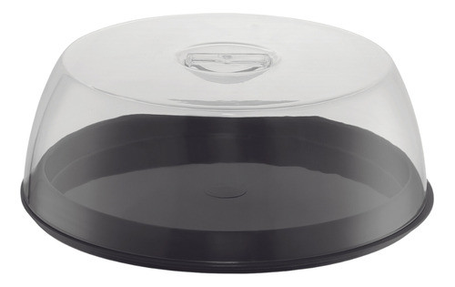 1 Porta-bolo Plus Black Com Tampa Conserva Uz 0