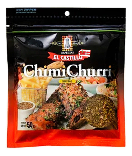 Chimichurri 50grs Premium El Castillo Especias-ciudad Cotill 0