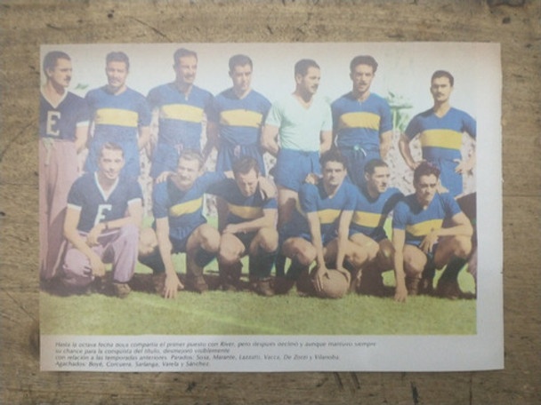 Recorte Boca Juniors Equipo Metropolitano 1945 Sosa Marante 0