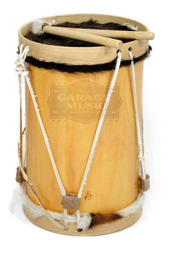 Bombo Criollo Nº5 Nacional Parches De Cuero Nuevo Garantía 0