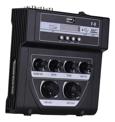 Mesa De Mixagem De Som De Áudio De Microfone Compacto 0