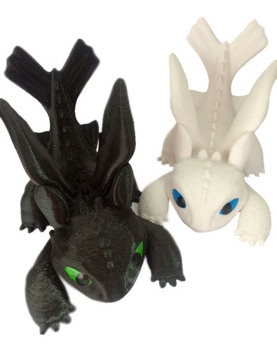 Chimuelo 3d Furia Nocturna Y Furia Luminosa Pack X2 Oferta 0