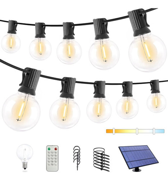 Dott Arts 3-color En 1 Luces Solares De Cadena Para Exterior 0