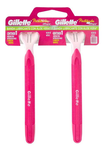 Máquina De Afeitar Prestobarba Ultragrip Gillette 2 Un. 0
