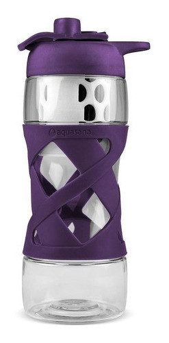 Botella Aquasana Con Filtro Purificador - Ciruela 0
