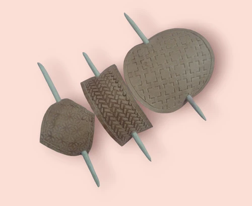 Broches De Cuero Artesanales 0