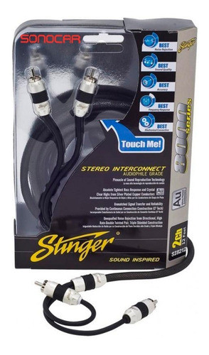 Cable Rca Stinger De 2 Canales De 0,90m  Si823 Sonocar 0