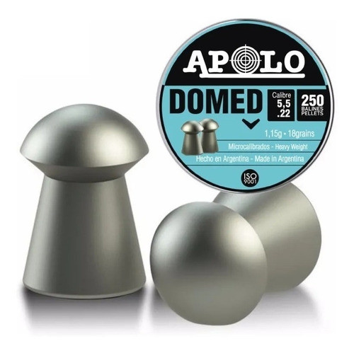 Balines Apolo Domed 5.5mm X 250 Lata 0