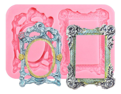 Espejo  Marco De Imagen Candy Silicone Mold 0
