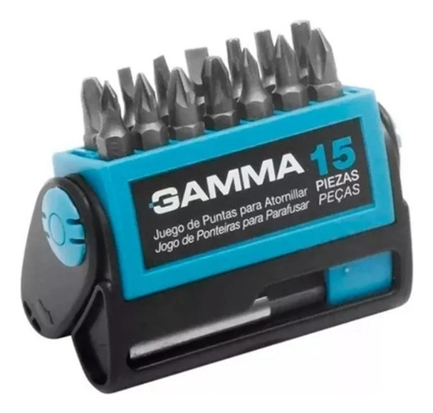 Set Kit Juego De 15 Puntas Gamma P/atornillador G19519ac 0