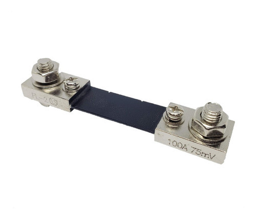Shunt 100a 75mv Sensor Corriente Resistor Medidor Intensidad 0