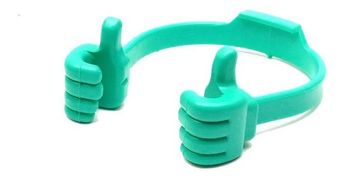 Soporte Celular De Escritorio Manitos Pulgar Arriba Turquesa 0