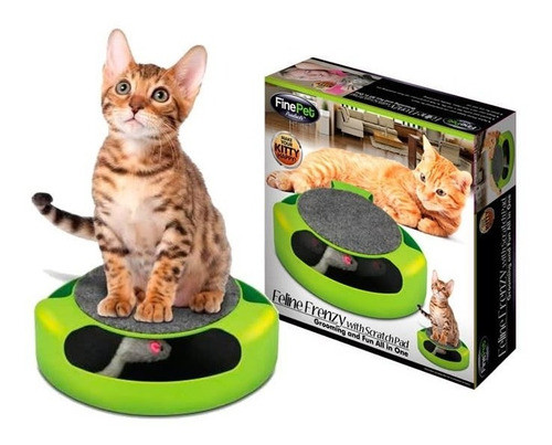 Juguete Para Gatos Con Rascador Alfombra Y Juguete 0