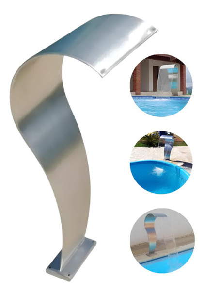 Oferta Piscina Cascata Naja Inox 304 Média 90 X 40 Cm 0