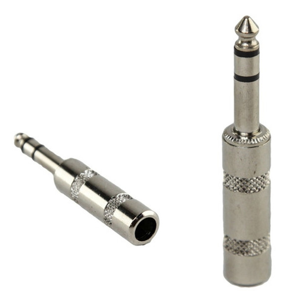 Conector Ficha Audio Plug 6.5 Stereo Macho Metal Cable Htec 0