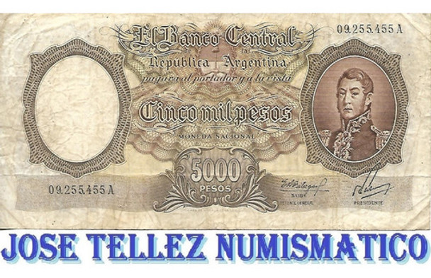 Bottero 2172 $ 5000 Moneda Nacional  Mb- Palermo 0