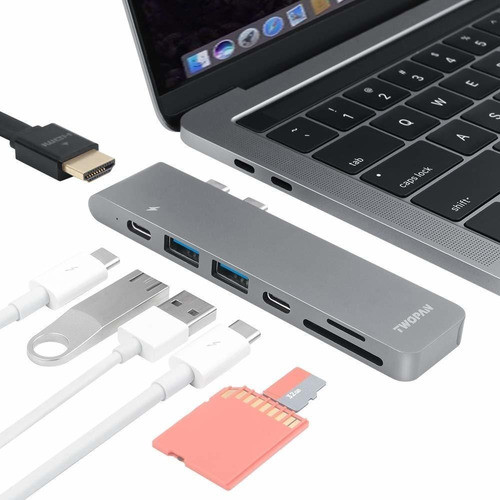 Twopan T8-h Usb C Hub, Usb C A Hdmi Adaptador Para Nuevo 0
