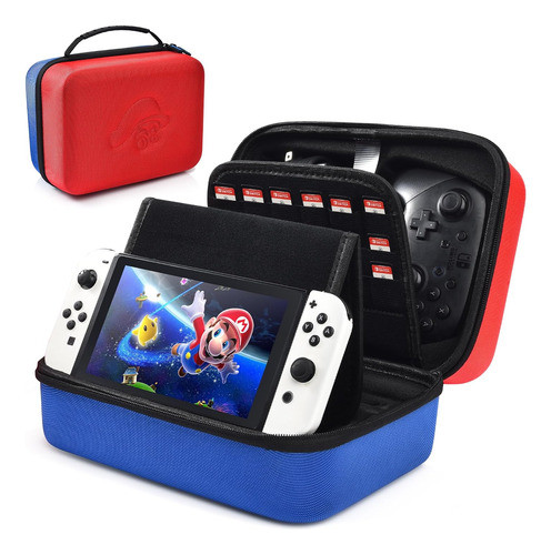 Estuche Para Nintendo Switch Lite/oled Con Soporte Plegable 0