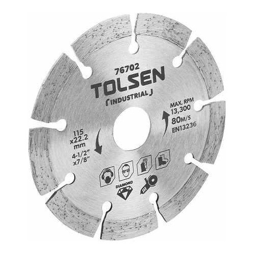 Disco Diamant/segment. 115mm  Tolsen U R U 0