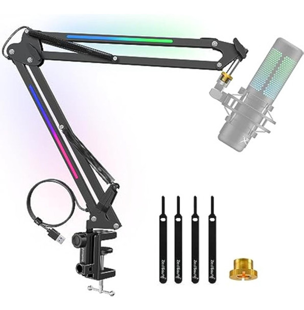 Zealsound Soporte De Brazo De Micrófono Rgb, Brazo 0