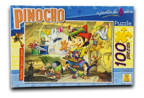 Rompecabezas Puzzle Pinocho 100 Piezas Sharif Express 0