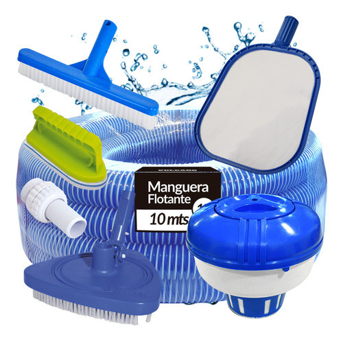 Kit Limpieza Vulcano Completo Ideal Todas Las Piletas 0