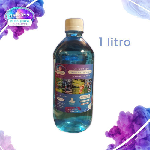 Líquido Respuesto De Burbujeros + Maquinas De Burbujas 1lt 0