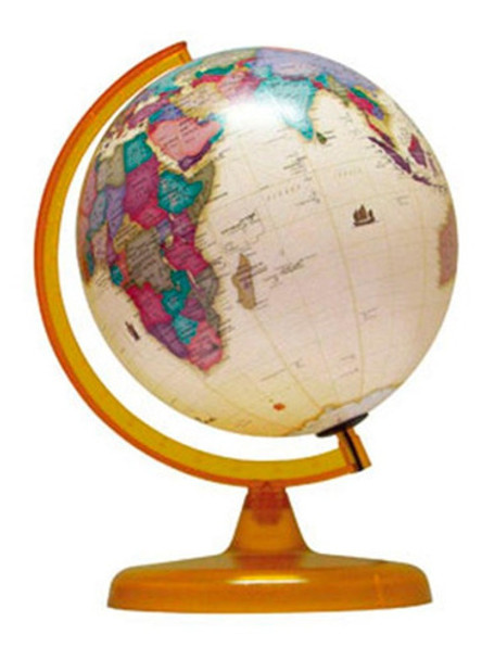 Globo Terraqueo Gloter Sepia 25cm Con Base De Plastico 0