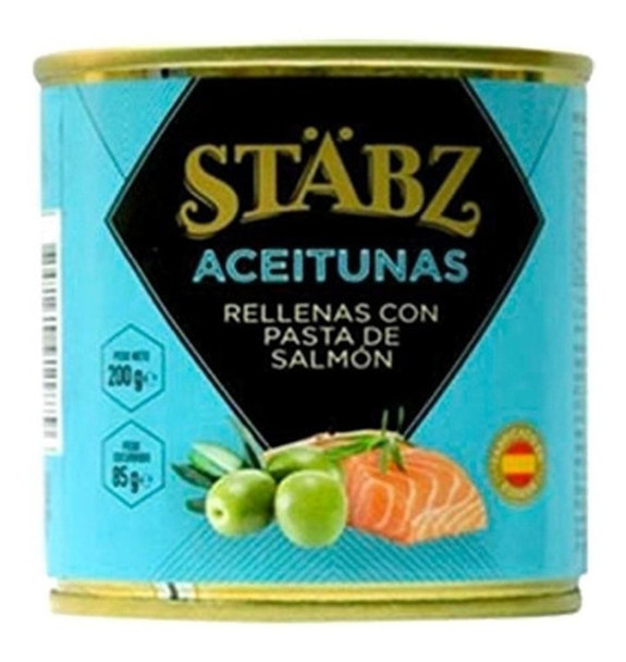 Aceitunas Rellenas Con Pasta De Salmón Stäbz 200 Gr. 0