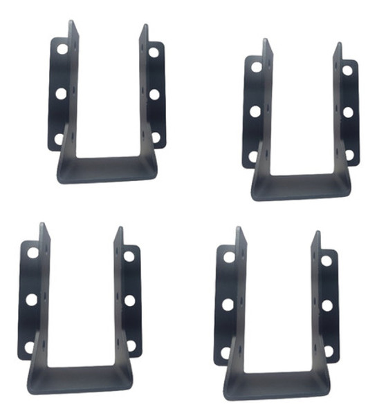 Kit Suportes Viga Parede Pergolado Madeiramento 5x10 -04 Pçs 0