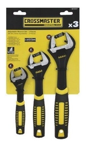 Juego De Llaves Ajustable Francesa 3 Pz. Crossmaster 9970827 0