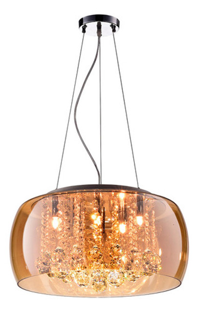 Pendente Soho Ambar Com 6 Lâmpadas 5w 3000k Bivolt Inclusas 0