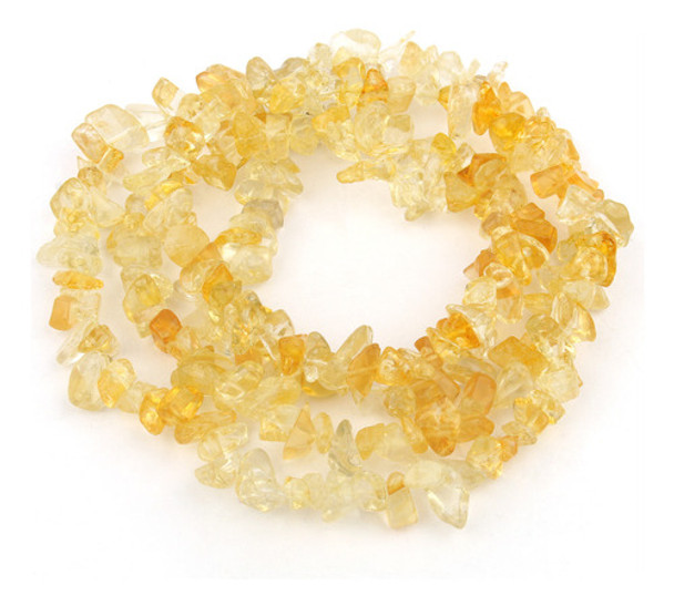 Fio De Cascalho Pedra Natural Citrino 6mm Pedra Do Sucesso 0