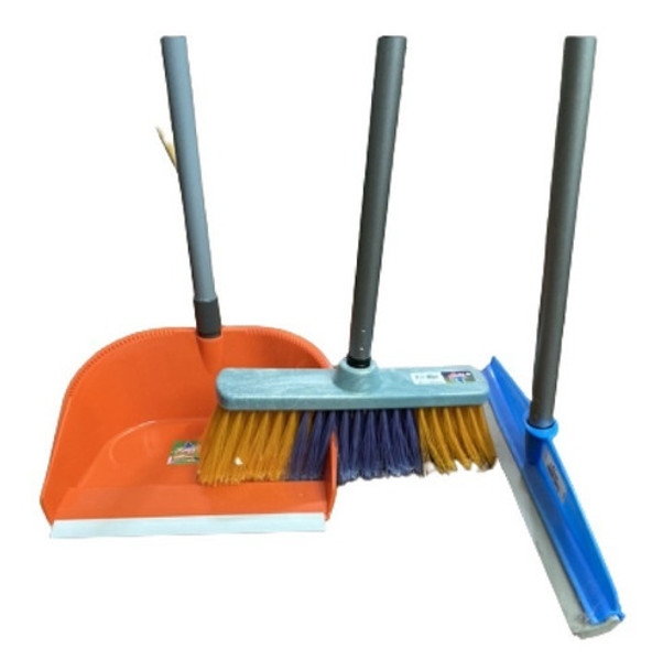 Combo Escobillon Secador Y Pala Con Cabo Romyl 0