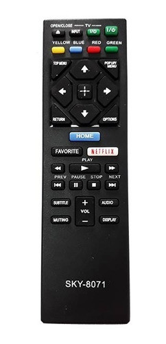 Controle Blu Ray Sony Rmt Vb100u Com Tecla Netflix 0