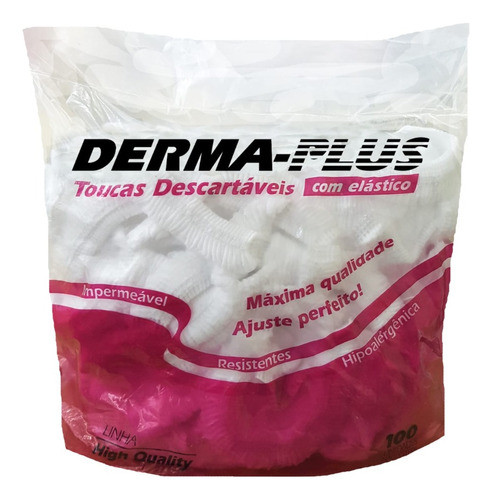 Toucas Descartáveis Brancas Tnt A Melhor C/ 100 Unidades 0